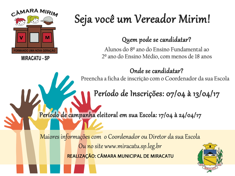 Programa Vereador Mirim reúne pré candidatos – Câmara